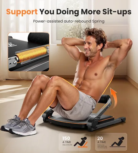 Miniatura 4 de Niceday Equipo de Entrenamiento Abdominal, Máquina de Abdominales para Entrenamiento de Estómago, Máquina Entrenadora de Abdominales para el Hogar