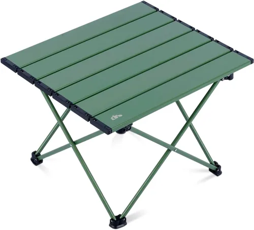 Miniatura 32 de iClimb Mesa plegable de camping compacta ultraligera con bolsa de transporte (plata - L)