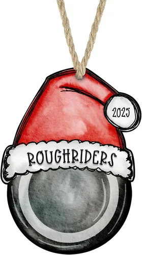 Miniatura 10 de Adorno de fútbol 2025 Decoración de Navidad personalizada con nombre y número personalizados Regalo deportivo para jugadores, entrenadores y equipos