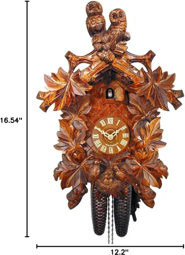Miniatura 3 de Reloj de cuco búhos, nido