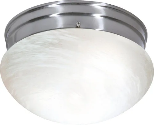Miniatura 25 de NUVO SF77/347 Seta dos luces empotradas, desconocido, cromo pulido/vidrio blanco