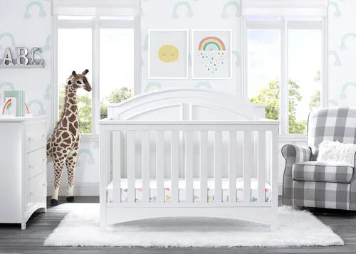 Miniatura 15 de Delta Children Perry, cuna convertible 6 en 1, con certificado Greenguard Gold, color blanco Bianca