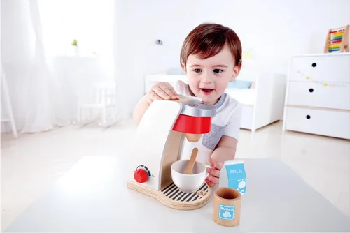 Miniatura 5 de Hape Juego de cocina de madera blanca con accesorios Juego de juguetes de simulación para niños a partir de 3 años