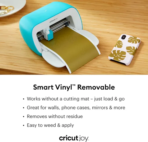 Miniatura 2 de Cricut Joy - Vinilo desmontable - 5.5" x 12" (5), rollo adhesivo negro Elegancia