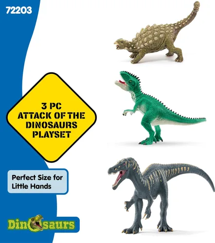 Miniatura 5 de Schleich Dinosaurs - Ataque del Trío de Dinosaurios - Juguetes de dinosaurios para niños y niñas - Figuras de dinosaurios para niños a partir de 5