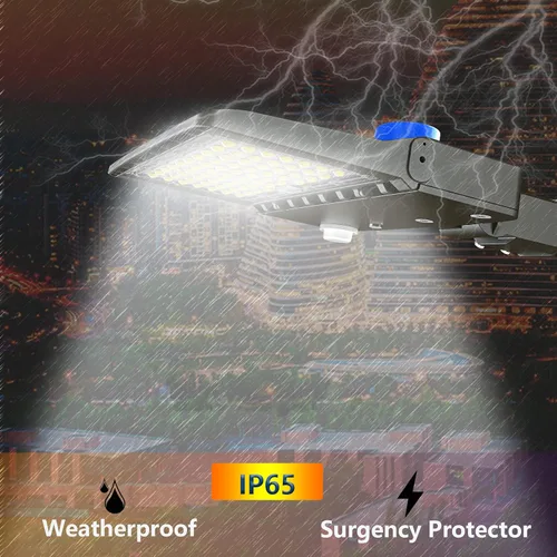 Miniatura 3 de Luz LED de estacionamiento de 100 W con fotocélula y soporte deslizante 14000 lúmenes 5000 K, atenuación de 0-10 V LED para exteriores, iluminación