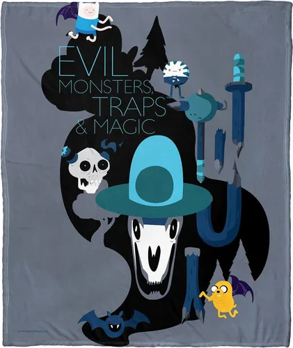Miniatura 36 de Northwest Adventure Time - Manta de seda táctil, 50 x 60 pulgadas, Adventure Comic