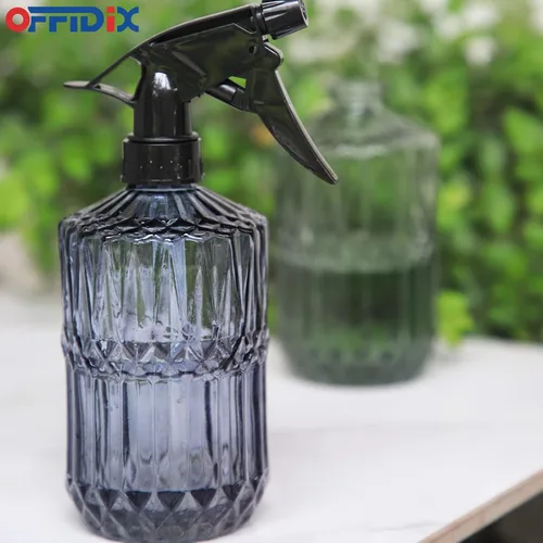 Miniatura 4 de OFFIDIX Botella de spray de cristal, rociador de niebla fina para plantas, regadera de presión manual, botella de spray de cristal con boquilla