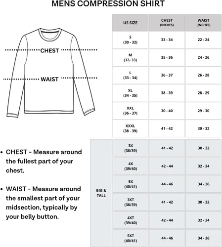 Miniatura 6 de Real Essentials Paquete de 4 camiseta de compresión de manga larga para hombre para clima frío (disponible en tallas grandes y altas)