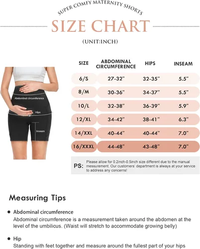 Miniatura 4 de HOFISH Maternity Yoga Shorts Over The Belly Summer Workout Active Running Short Pants with Pockets