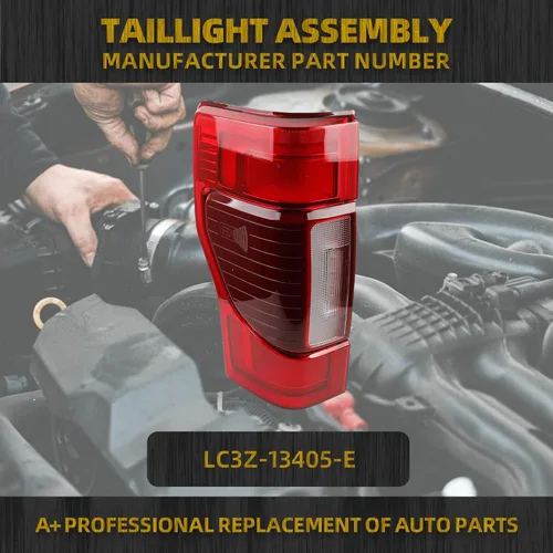 Miniatura 2 de Dasbecan Conjunto de luz trasera LED para lado izquierdo del conductor Compatible con Ford F250 F350 F450 2020-2022, puede instalarse en la luz