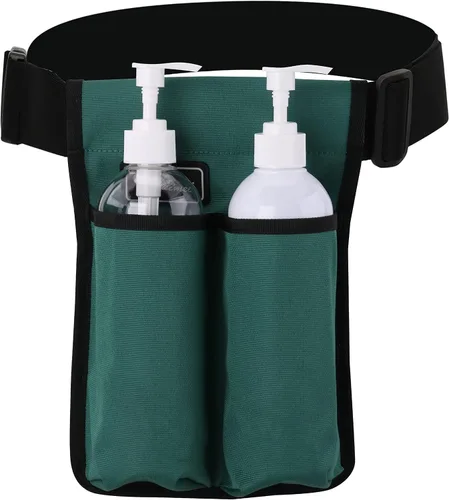 Miniatura 8 de Funda para botella de masaje, paquete de 2 botellas de aceite de masaje ajustables (verde, 1 botella)