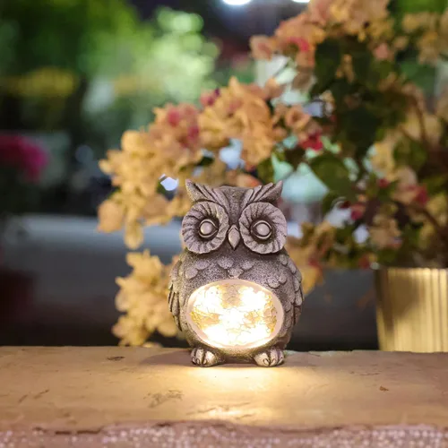 Miniatura 13 de Rezpuao Estatua de jardín de lagarto, decoración solar de lagarto para exteriores, figura de lagartos de resina con luz solar para patio, balcón