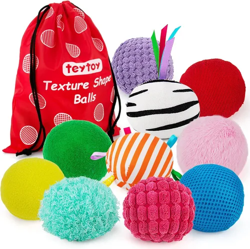 Miniatura 10 de teytoy Bolsitas Sensoriales para Niños Paquete de 10, Bolsitas Sensoriales con Textura, Juguetes Sensoriales para Autismo, Juguetes Sensoriales