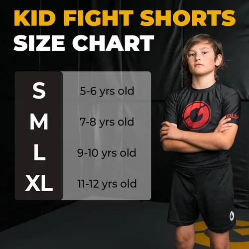 Miniatura 3 de Gold BJJ Pantalones cortos de Jiu Jitsu para niños, ligeros para lucha juvenil, para artes marciales, lucha, boxeo y artes marciales mixtas
