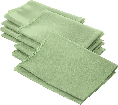 Miniatura 99 de LA Linen Paquete de 10 servilletas de popelina de poli, servilletas de tela suave, servilletas lavables y reutilizables, servilletas de mesa