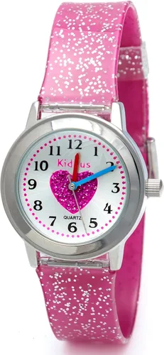 Kiddus Reloj analógico para niñas. Reloj de pulsera elegante y educativo para edades de 5 años en adelante. Movimiento de cuarzo japonés. Diseño con