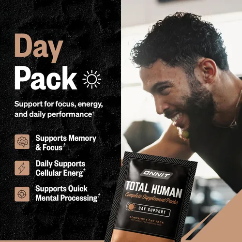 Miniatura 6 de ONNIT Total Human - Paquetes diarios de vitaminas para hombres y mujeres (paquete de 60) – 10 veces más que tu multivitamínico – repleto