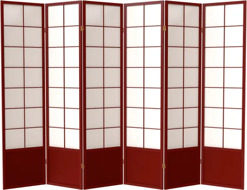 Miniatura 13 de Red Lantern Pantalla Zen Shoji de 5.9 ft de altura - Miel - 3 paneles