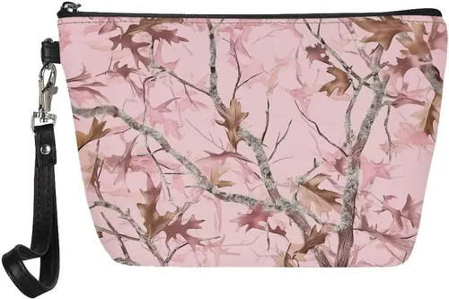 Miniatura 30 de Howilath Novedad Impreso Elegante Bolso Cosmético De Las Mujeres, Perros Animales Perezoso Diseño Floral Niña Trapezoide Cosméticos Bolsa De