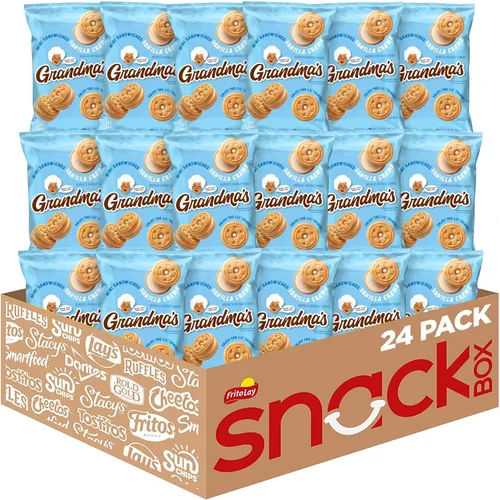 Miniatura 15 de Grandma's Galletas, mini sándwich Crèmes vainilla, 2.12 onzas (paquete de 60)