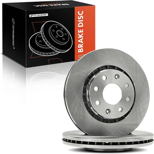 Miniatura 8 de A-Premium Rotores de freno de disco ventilados delanteros de 10.08 pulgadas (10.079 in) compatibles con modelos Chevrolet, Suzuki, Pontiac - Spark