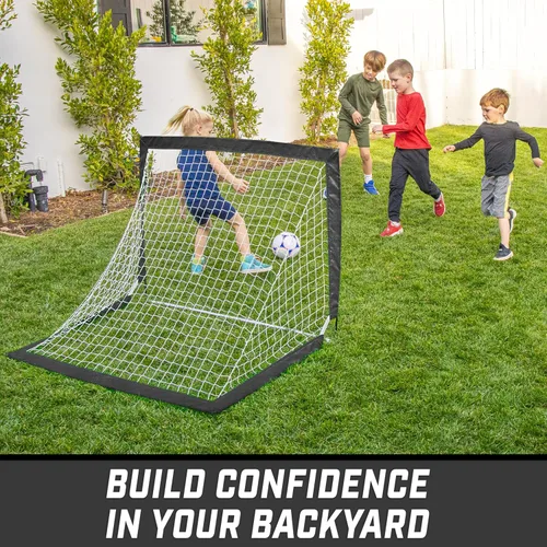 Miniatura 5 de GoSports - Arcos de fútbol portátiles para niños, 13 opciones de color, elige 4 x 3 pies o 6 x 4 pies, redes desplegables de tono