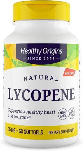 Miniatura 9 de Healthy Origins Licopeno 15 mg (natural, sin OMG, sin gluten, soporte para la piel, soporte para la próstata), 180 cápsulas blandas