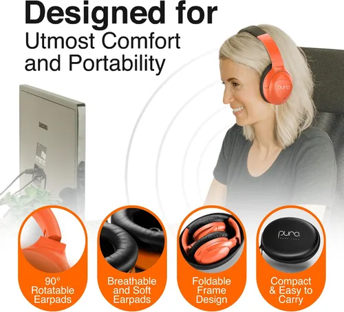 Miniatura 5 de Puro Sound Labs PuroPro - Auriculares híbridos con cancelación activa de ruido, limitación de volumen, audio de alta resolución, 32 horas