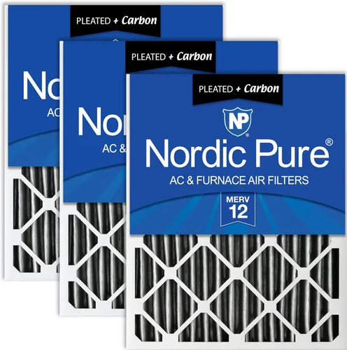 Miniatura 28 de Nordic Pure Filtros de aire MERV 7 plisados de 14 x 25 x 2 (13 1/2 x 24 1/2 x 1 3/4), paquete de 3 filtros de aire plisados MERV 7