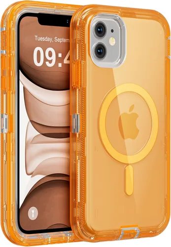 Miniatura 37 de Follaroma para iPhone 17 Pro Max, Funda Compatible con MagSafe, Funda Magnética Transparente de Doble Capa, Funda Resistente Anti-Caída y a Prueba