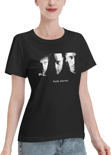 Miniatura 2 de Soda Stereo T Shirt Woman's Summer Tee Casual Short Sleeve T-Shirts