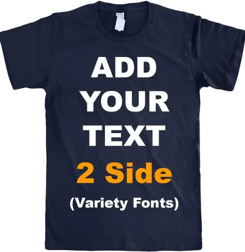 Miniatura 9 de Circular - Camisetas personalizadas en la parte delantera y trasera para añadir tu texto, ultra suaves, para hombres y mujeres, camiseta de algodón