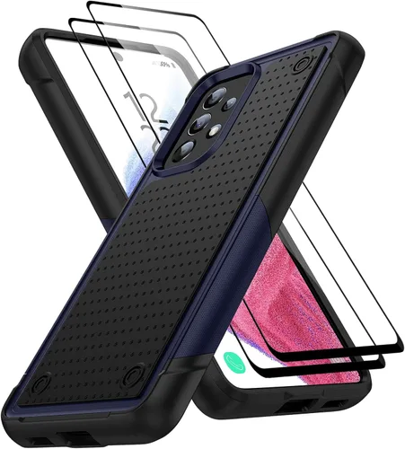 Miniatura 97 de Jeylly Compatible con Samsung Galaxy A22 5G Funda, Funda Samsung A22 5G con 2pcs protectores de pantalla de vidrio templado