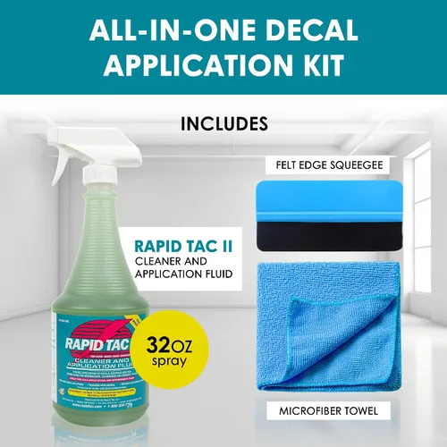 Miniatura 3 de Gold Label Detailing Rapid Tac II - Kit de líquido de aplicación de vinilo con escobilla de goma y toalla para automóvil, ATV, motocicleta, UTV