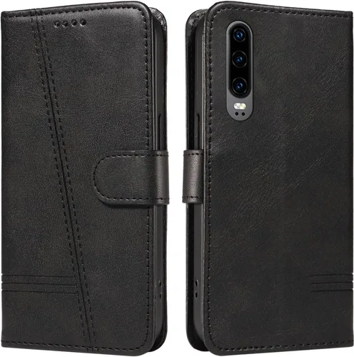 Miniatura 66 de Funda con tapa para Huawei Nova Lite 3, protección de 360 grados, a prueba de golpes, de piel sintética, con función atril y 3 ranuras