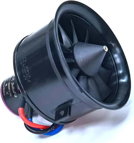 Miniatura 19 de EDF 1.969 in 4S 4300KV 16.8V 11 aspas con 40A ESC, ventilador eléctrico con controlador de velocidad electrónico, motor de chorro RC, motor sin