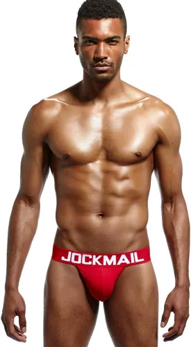 Miniatura 3 de JOCKMAIL Hombres Algodón Hombres Ropa Interior Escritos Hombres Bragas Atlético Defensor Masculino Escritos