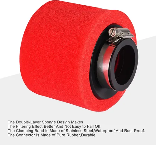 Miniatura 4 de GOOFIT Filtro de aire limpiador de 1.496 pulgadas de alto rendimiento de esponja de repuesto para XR50 CRF50 XR CRF 50 4 tiempos 50cc 70cc 90cc