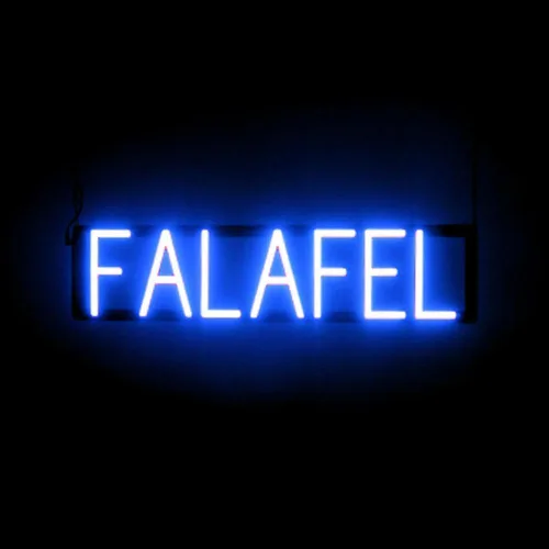 Miniatura 12 de SpellBrite Señal de PHO para restaurantes Señalización LED azul para restaurantes con LED de neón para empresas 13.2 x 6.3 pulgadas