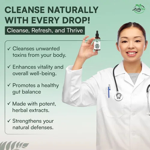 Miniatura 6 de Para Purge Liquid Drops - Suplemento de limpieza de hierbas con aceite de orégano, nogal negro y ajenjo - Soporte intestinal