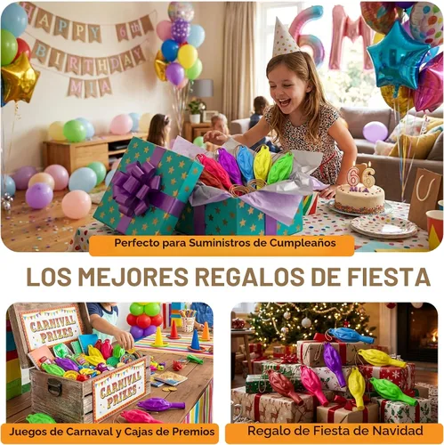 Miniatura 6 de Globos de neón Giraffe con función de rebote (30 unidades)