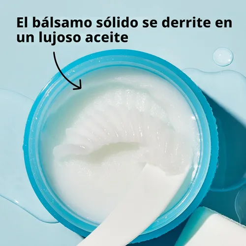 Miniatura 3 de e.l.f. SKIN Mini ¡Santa Hidratación! Bálsamo limpiador que derrite el maquillaje, limpiador facial y removedor de maquillaje, infundido con ácido