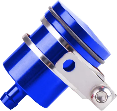 Miniatura 10 de Depósito de aceite universal de aluminio para motocicleta, depósito de líquido de freno, apto para Yamaha, Kawasaki, Honda, Suzuki, BMW y más (negro)