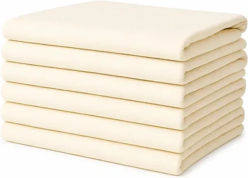 Miniatura 33 de Toallas de saco de harina Toalla de té para manualidades, plato de cocina, toalla de algodón en blanco para bordado, funda de lino para hornear