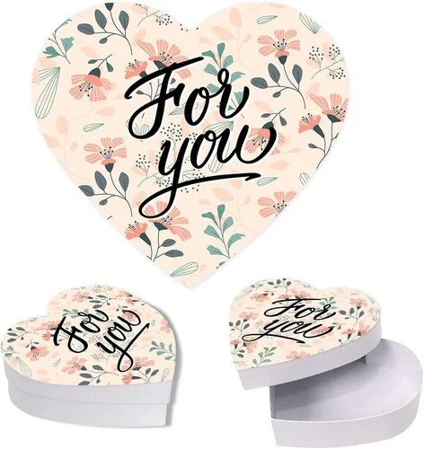 Miniatura 41 de Andaz Press Caja en forma de corazón para el día de San Valentín con tapa, divertida caja reutilizable en forma de corazón para tocino, caja de Bacon
