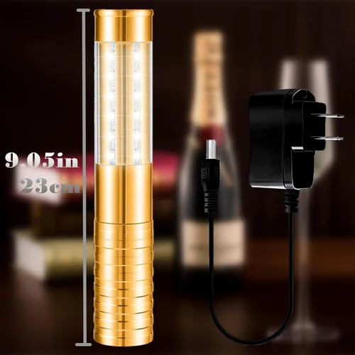 Miniatura 6 de Luz estroboscópica LED de bastón, 4 piezas, servicio de botellas, luces de barra recargable, botella de champán, LED de mano para escenario