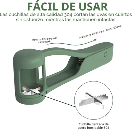 Miniatura 3 de WhiteRhino Cortador de Uva para Niños de 1 a 3 años, Rebanador de Uva para Niños Pequeños, Herramienta de Corte de Uva, Cortador de Cereza, Tomate