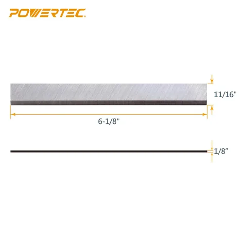 Miniatura 4 de POWERTEC Cuchillas de ensamblador de 6-1/8 pulgadas para Craftsman 21705, repuesto para cuchillos de ensamblador 922995, juego de 3 (148022)