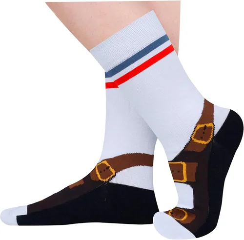 Miniatura 3 de HAPPYPOP Calcetines con bandera estadounidense para hombre, doctor, matemáticas, optometría, golf, regalos para enfermera, graduación, póquer